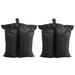 Rinhoo 2pcs Sandbags Oxford Cloth Sand Bags Gazebo Tent Umbrella Base Weight Bags Outdoor Supplies Black