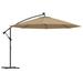 vidaXL Cantilever Umbrella Parasol with Solar LEDs Patio Umbrella Sunshade