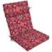 Better Homes & Gardens 44 x 21 Red Medallion Rectangle Outdoor Chair Cushion 1 Piece