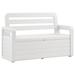 vidaXL Outdoor Storage Bench Deck Box Seating for Patio Furniture Plastic