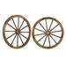 SamyoHome 2 Pieces Wall Hanging Fir Wood Wheels 30 in. Wall Decorations