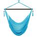 Caribbean Large Hammock Chair Swing Seat Hanging Chair With Tassels Light Blue