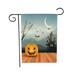 Halloween Garden Flag Double-Sided Pumpkin Ghost Face Decorative Yard Flag for Home BT02