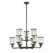 Designers Fountain Anson Satin Copper Bronze 9 Light Chandelier 91389-SCB