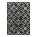 Better Homes & Gardens Grey Diamond Geo Woven Outdoor Rug 5 x 7