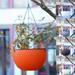 Cheer.US Hanging Planter Flower Plant Pots Hanging Flower Pots for Outdoor Plants Self Water Absorption Waterproof Garden Hanging Planters - Indoor Outdoor Balcony Patio Hanging Basket