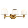 3 Light Vanity Light 23.75 inches Wide By 7.5 inches High-Flemish Brass Finish Bailey Street Home 116-Bel-633908