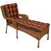 Blazing Needles 74 x 19 in. Squared Outdoor Patterned Spun Polyester Tufted Chaise Lounge Cushion Eastbay Onyx