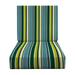 RSH DÃ©cor Indoor Outdoor Foam Deep Seating Cushion Set 24 x 24 x 5 Seat and 24 x 21 x 3 Back Covert Capri Blue Stripe