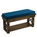 Sweet Home Collection 18 x 42 Outdoor Patio Bench Foam Cushion Teal