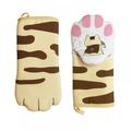 Oven Mitts Kitten Cat Paw Design Heat Resistant Oven Gloves Thick Cotton Lining Cooking Baking Potholder Gloves Microwave Gloves BBQ Grilling Kitchen Tool Home Decor (Cat Paw - 1Pair)