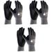 3 Pack MaxiFlex 34-874/M Gloves Nitrile Micro-Foam Grip Palm & Fingers - Excellent Grip and Abrasion Resistance - Seamless Nylon with Lycra Liner - Size-M/3 Pair s