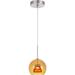 Integrated Dimmable Led Double Glass Mini Pendant Light. 6W 450 Lumen 3000K Inamber Yellow