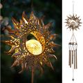 Solar Wind Chimes Lights Outdoor LED Mobile Large Wind Chime Lights Hanging Sympathy Chime Outside Decor Solar Lights Chimes for Home Yard Patio Night Garden Party Birthday Gifts Festival