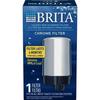 Brita Tap Water Filter Water Filtration System Replacement Filters For Faucets Reduces Lead BPA Free â€“ Chrome 1 Count
