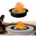 FEBTECH - Smokeless firepit ring - 45 Steel Round Foldable Fire Pit Ring with Air Vents and Coller Support - fire pit ring