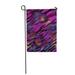 SIDONKU Abstract for Girls Purple and Black Tiger Stripes Gradient Bright Colorful Garden Flag Decorative Flag House Banner 28x40 inch