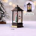 5 Vintage Style Decorative Fire Lantern Flame Effect LED Lantern (Black) Indoor Lanterns Decorative Outdoor Hanging Lantern Xmas Decorative Lanterns Snowman