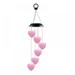 Wind Chimes Outdoor Solar Heart Wind Chimes Color Changing LED Mobile Wind Chime Make a Great Birthday Gifts for Mom Hanging Decorative Romantic Patio Lights for Yard Garden Home Party