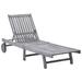 vidaXL Patio Lounge Chair Outdoor Sunbed Poolside Sunlounger Solid Acacia Wood