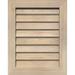 16 W x 30 H Vertical Gable Vent (21 W x 35 H Frame Size): Unfinished Non-Functional Smooth Pine Gable Vent w/ Decorative Face Frame