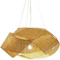 TFCFL Retro Vintage Bamboo Pendant Light Rattan Lantern Light Chandelier Lamp for Bedroom and Dining Room etc 50 x 40 cm