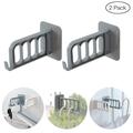 NOGIS 2 Pack Multi Functional Folding Sticky Hook Heavy Duty Durable Plastic Wall Hangers Multi-function Folding Sticky Hanging Hook for Kitchen Bathrooms Doors Office Closet