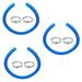 Replacement Hose For Above Ground Pools[Set Of 3] 1.25 Diameter Accessory Pool Pump Replacement Hose 59â€� Long - Filter Pump Hose For Pump Models #607 #637.Bundled With 6 Metal Clamps