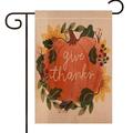 Fall Garden Flag Outdoor Fall Decor Fall Yard Flag Fall Pumpkin Thanksgiving Garden Flag Thanksgiving Decoration Fall Decor 12.5 x 18 Inch