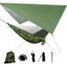 QISIWOLE Portable Nylon High Strength Parachute Hammock Rainfly Set Camping Hammock with Rain Fly Tarp and Mosquito Net Tent Tree Straps Backpacking Hiking Travel Yard Outdoor Activities