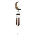 1111Fourone Solar Powered Wind Chime Front Porch Windchime Yard Patios Lawn Decoration Farmhouse Lighted Art Craft Gift Home Supplies Moon