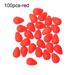 10/50/100Ppcs DIY Tool Red/Yellow Sensitive Float Tail Eye-catching Beans Visualable Beans Fishing Signal Sender Moveable Float 100PCS-RED