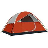 Pacific Pass Person Family Dome Tent with Removable Rain Fly Easy Setup for Camp Outdoor Orange 4 Person Tent