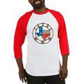 CafePress - Texas Wrought Iron Barn Art Baseball Jersey - Cotton Baseball Jersey 3/4 Raglan Sleeve Shirt