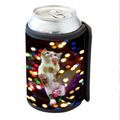 KuzmarK Insulated Drink Can Cooler Hugger - Cat Painting
