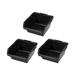 ESD Anti Static Storage Compartment Stacking Hanging Box 110x100x60mm Inner Size 3 pcs