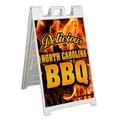 North Carolina BBQ (24 X 36 ) Standard A-Frame Signicade Includes Decal Applied To Stand
