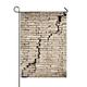 PKQWTM Cracked Brick Wall Yard Decor Home Garden Flag Size 28x40 Inches