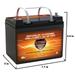 Battery Upgrade for Minn Kota Powerdrive 45 Vmax V35-857 12V 35AH AGM U1
