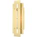 21773-12-Livex Lighting-Utrecht - 22 One Light Outdoor Wall Lantern Satin Brass Finish with Clear