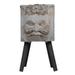 A&B Home Greek God Smiling Statue Outdoor Planter - Gray Black Finish
