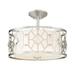 Designers Fountain Brentwood Satin Platinum 2 Light Semi-Flush 90111-SP