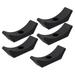 5 Pieces Dumbbell Saddles Replacement Black for Dumbbell Rack Home