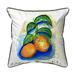Betsy Drake SN1206 12 x 12 in. Two Oranges Indoor & Outdoor Pillow - Small