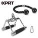 XPRT Fitness Triceps Press Down Cable Exercise Attachment Weight Machine Accessories Set Double D Handle and 27 In. Triceps Rope