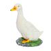 Fridja Simulation Duck figeuine Resin Artificial Duck Decor Animal Model Sculpture Statue Outdoor or Indoor Art Crafts Decor for Garden Pond Decoration( White )