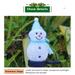 Angmile Solar Garden Lights Christmas Decorations Snowman Path Lamp Outdoor Waterproof Christmas Snowman Led Decoration Stake Light Landscape Lamp