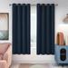 Deconovo Thermal Insulated Blackout Curtains 52x72 inch - Grommet Room Darkening Window Curtains for Bedroom (52x72 inch Navy Blue Set of 2 Panels)