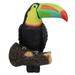 Feiona Bird Tree Huggers Toucan Bird Garden Statue Fake Toucan Outdoor Decor Resin Tree Sculpture Garden Peeker Yard Art Outdoor Statues Animal Tree Face Peeker Decor for Garden