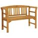 Festnight Patio Bench 44.8 Solid Acacia Wood